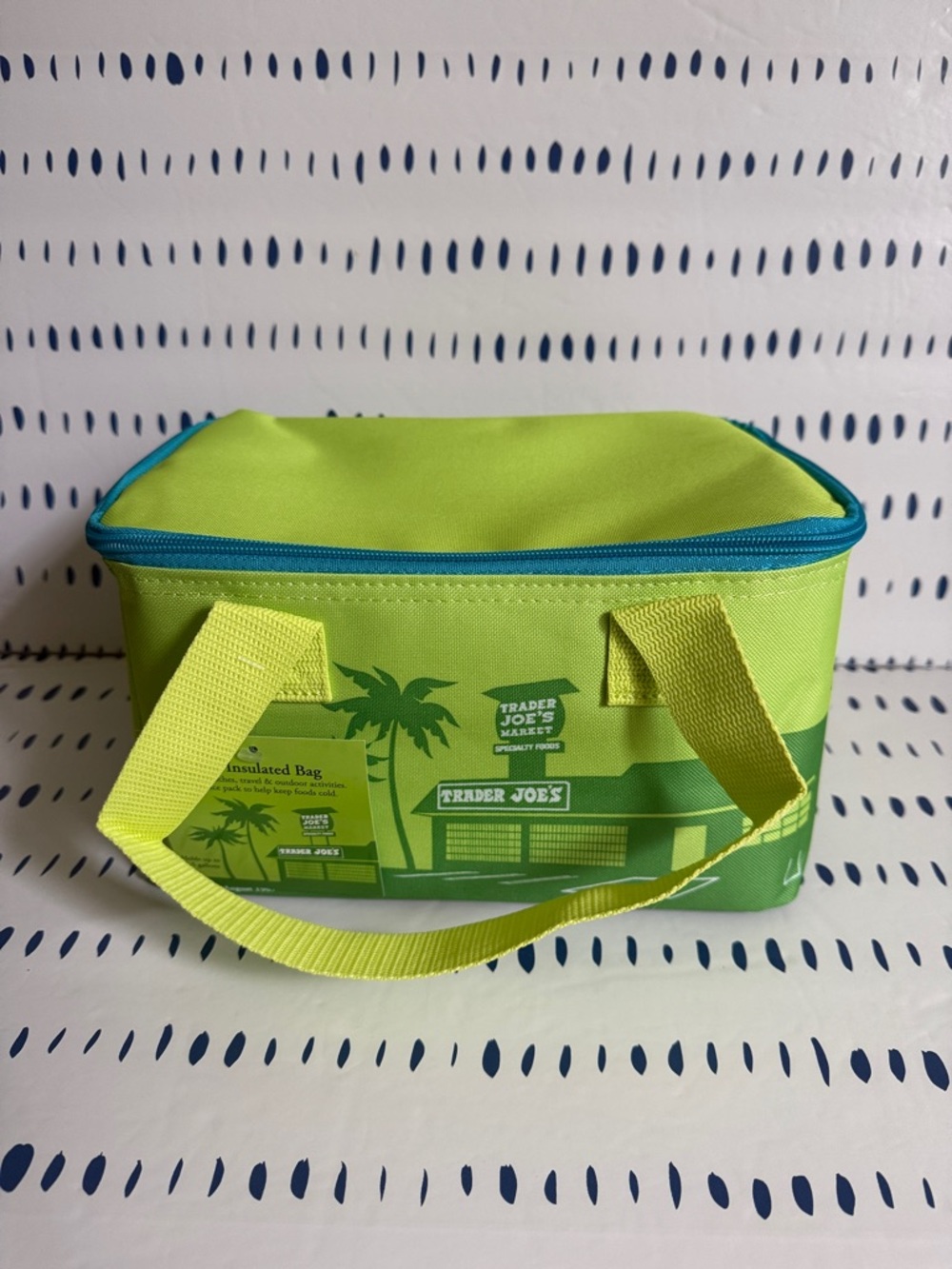 Trader Joe's Blue & Green Mini Insulated Bag Summer 2026